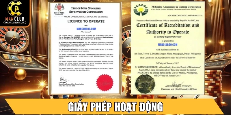 Giấy phép hoạt động